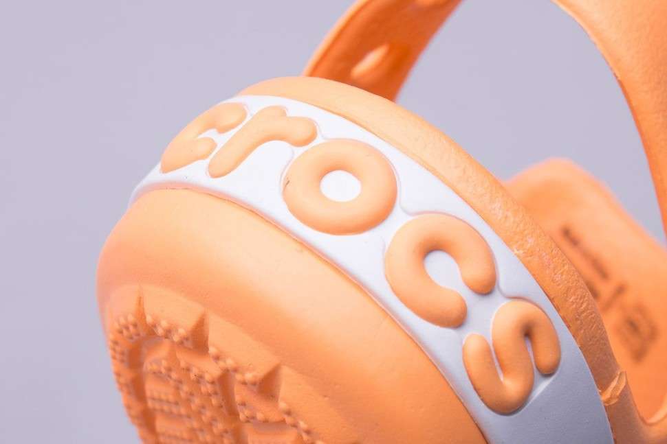 Дитячі сандалії для дівчинки Crocs Bayaband Kids Sandal Cantaloupe — фото 10