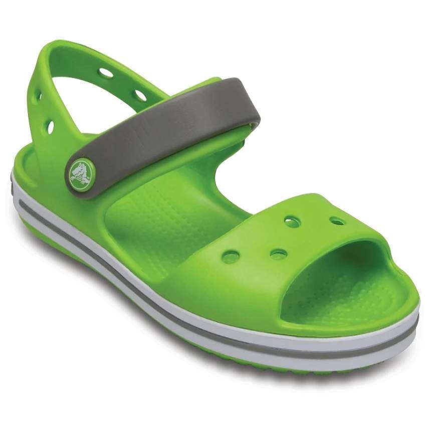 Дитячі сандалії для хлопчика Crocs Crocband Sandal Kids Volt Green/Smok — фото 6