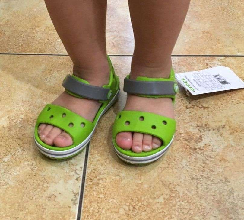 Дитячі сандалії для хлопчика Crocs Crocband Sandal Kids Volt Green/Smok — фото 8