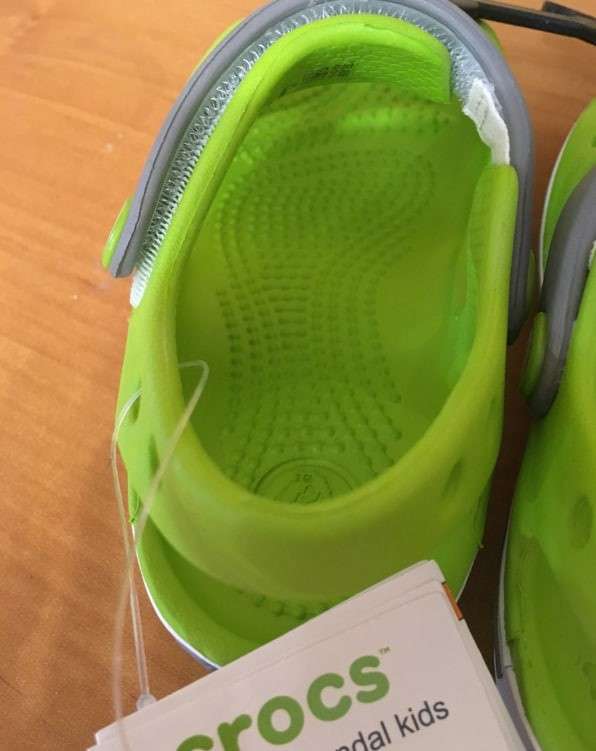 Дитячі сандалії для хлопчика Crocs Crocband Sandal Kids Volt Green/Smok — фото 9