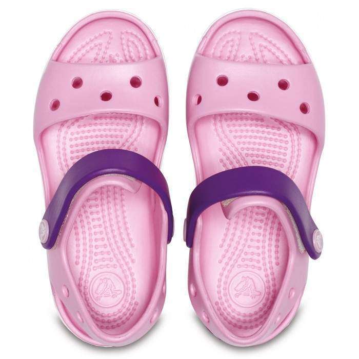 Дитячі сандалії для дівчинки Crocs Crocband Sandal Carnation/Amethyst — фото 15