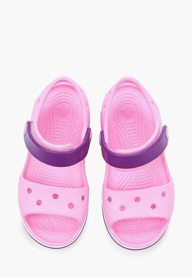 Дитячі сандалії для дівчинки Crocs Crocband Sandal Carnation/Amethyst — фото 5