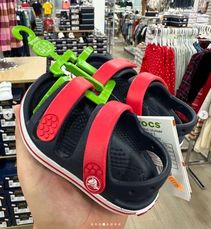 Дитячі сандалії для хлопчика Crocs Toddler Crocband™ Cruiser Sandal Navy Varsity Red — фото 2