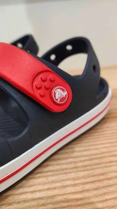 Дитячі сандалії для хлопчика Crocs Toddler Crocband™ Cruiser Sandal Navy Varsity Red — фото 11