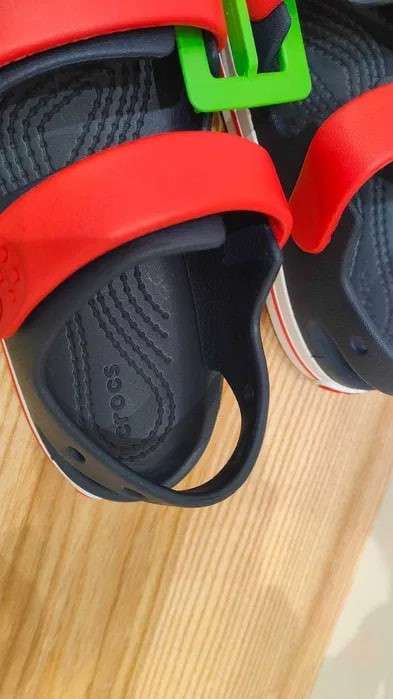 Дитячі сандалії для хлопчика Crocs Toddler Crocband™ Cruiser Sandal Navy Varsity Red — фото 14