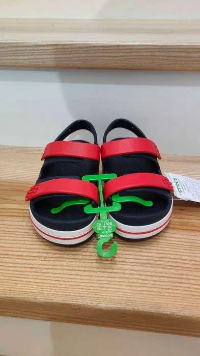 Дитячі сандалії для хлопчика Crocs Toddler Crocband™ Cruiser Sandal Navy Varsity Red — фото 8