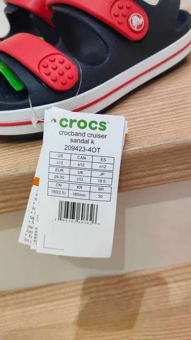 Дитячі сандалії для хлопчика Crocs Toddler Crocband™ Cruiser Sandal Navy Varsity Red — фото 10