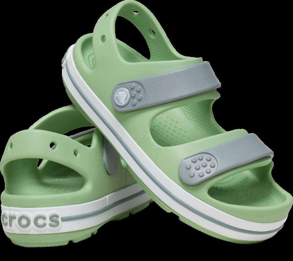 Дитячі сандалії для хлопчика Crocs Toddler Crocband™ Cruiser Sandal Fair Green / Dusty — фото 1