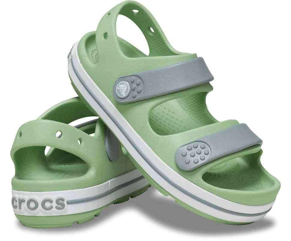 Дитячі сандалії для хлопчика Crocs Toddler Crocband™ Cruiser Sandal Fair Green / Dusty — фото 10