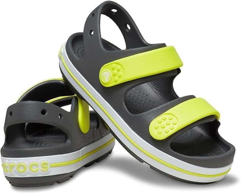 Дитячі сандалії для хлопчика Crocs Toddler Crocband™ Cruiser Sandal clate grey\acidite