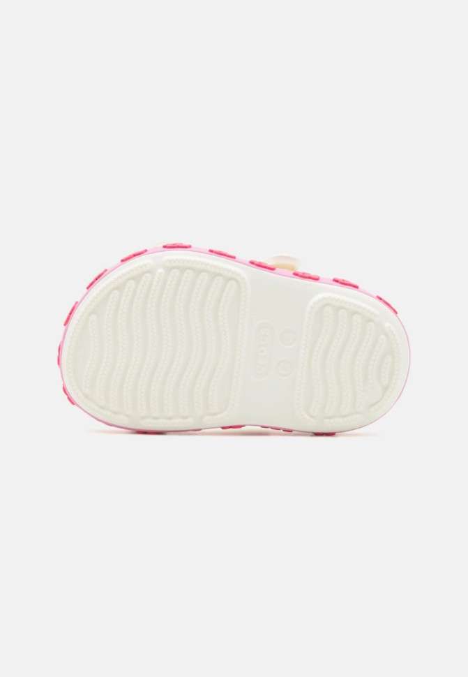 Crocs сандалі білі дитячі crocband cruiser pet sandal white pink tweed — фото 14