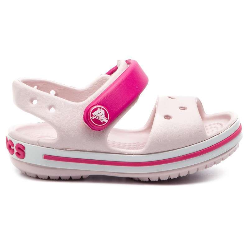 Дитячі сандалії для дівчинки Crocs Crocband Sandal Kids Barely Pink — фото 3