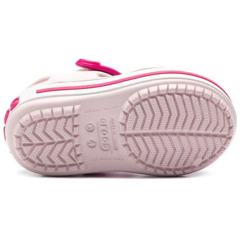 Дитячі сандалії для дівчинки Crocs Crocband Sandal Kids Barely Pink — фото 5