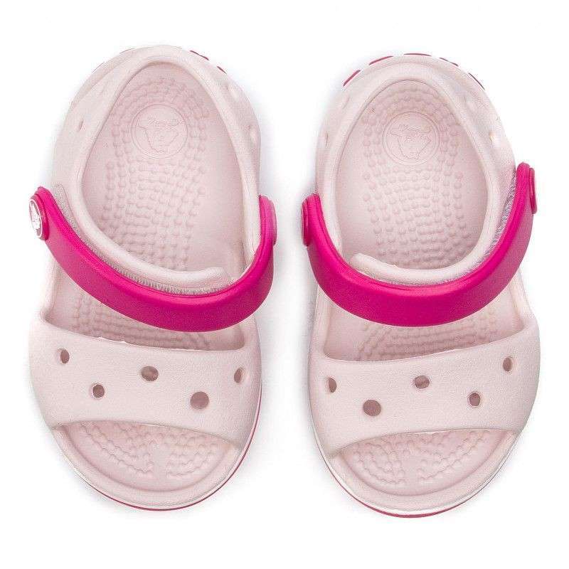 Дитячі сандалії для дівчинки Crocs Crocband Sandal Kids Barely Pink — фото 6