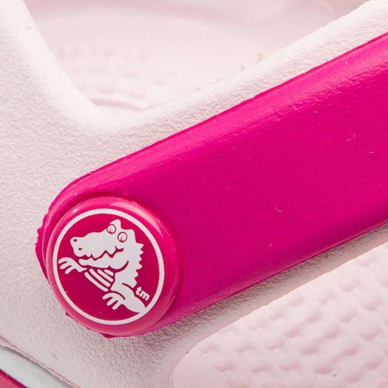 Дитячі сандалії для дівчинки Crocs Crocband Sandal Kids Barely Pink — фото 7