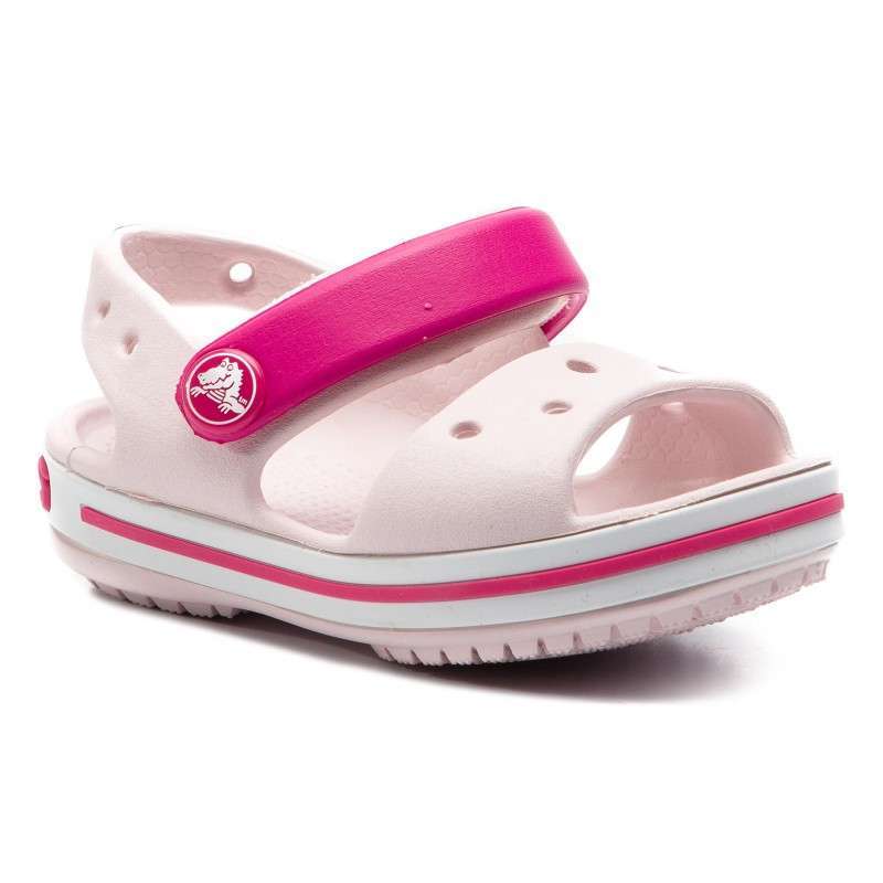 Дитячі сандалії для дівчинки Crocs Crocband Sandal Kids Barely Pink — фото 9