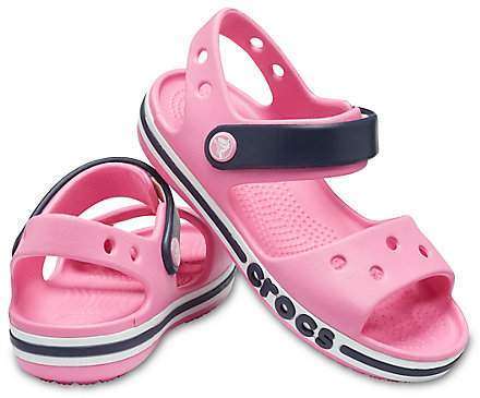 Дитячі сандалії для дівчинки Crocs Bayaband Sandal Kids Pink Lemonade