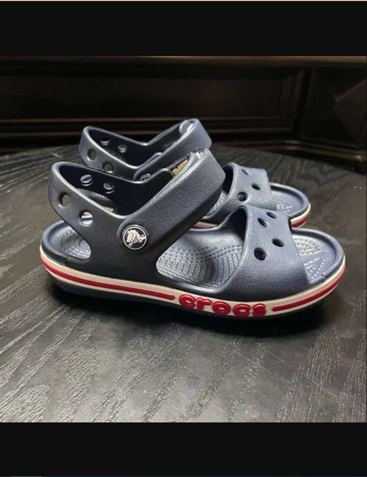 Дитячі сандалії для хлопчика Crocs Kids Bayaband Sandal Navy/Pepper — фото 2