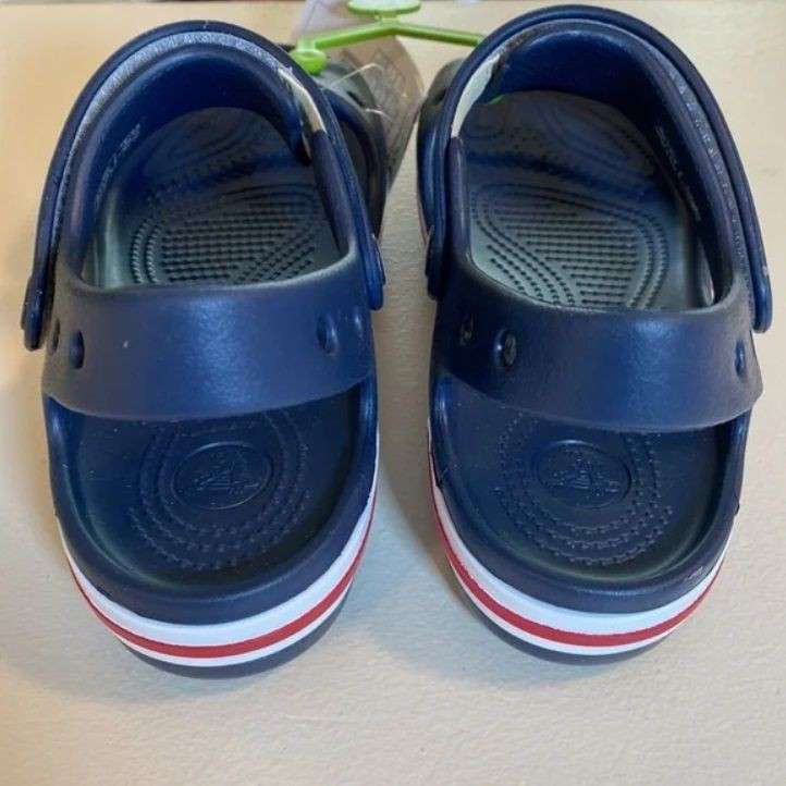 Дитячі сандалії для хлопчика Crocs Kids Bayaband Sandal Navy/Pepper — фото 4