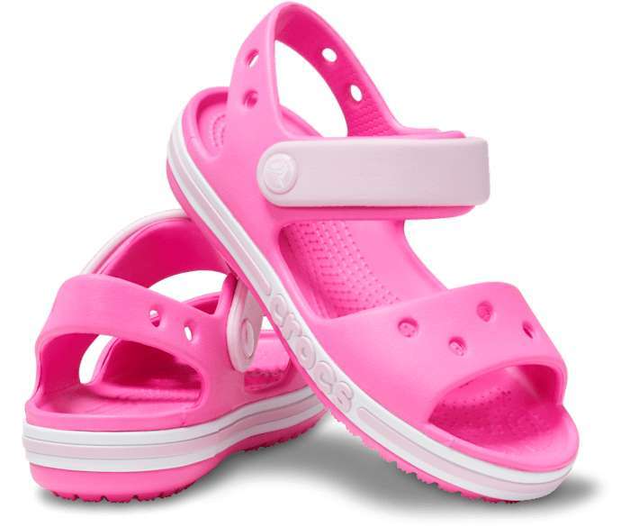 Дитячі сандалії для дівчинки Crocs Bayaband Kids Sandal Electric Pink