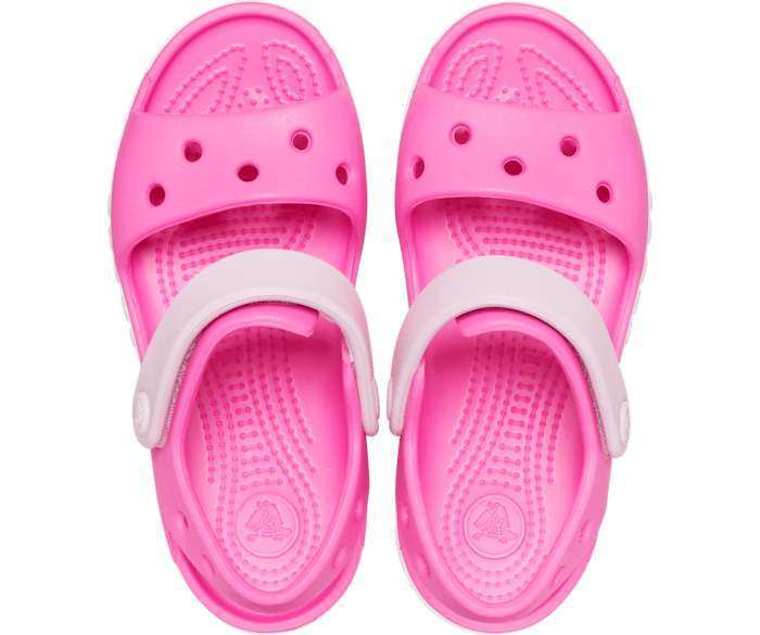 Дитячі сандалії для дівчинки Crocs Bayaband Kids Sandal Electric Pink — фото 7