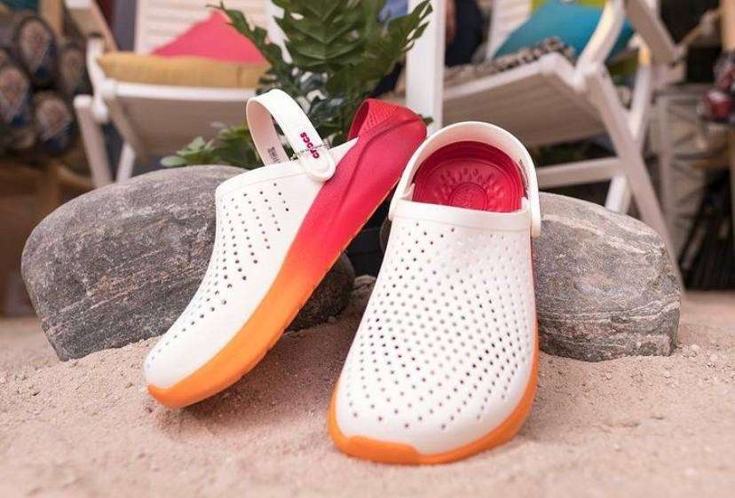 Жіночі Crocs LiteRide White Orange Clog — фото 3
