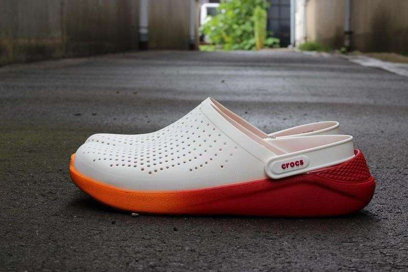 Жіночі Crocs LiteRide White Orange Clog — фото 5