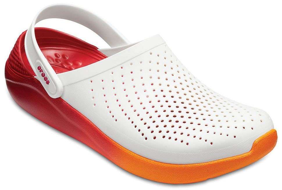 Жіночі Crocs LiteRide White Orange Clog — фото 6