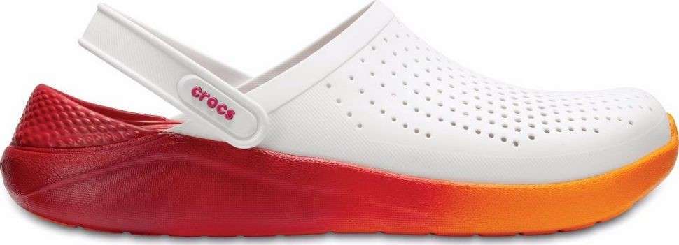 Жіночі Crocs LiteRide White Orange Clog — фото 7