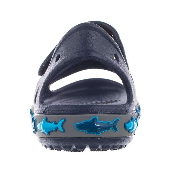 Дитячі сандалії для хлопчика Crocs Fun Lab Shark Band Sandal Navy — фото 7
