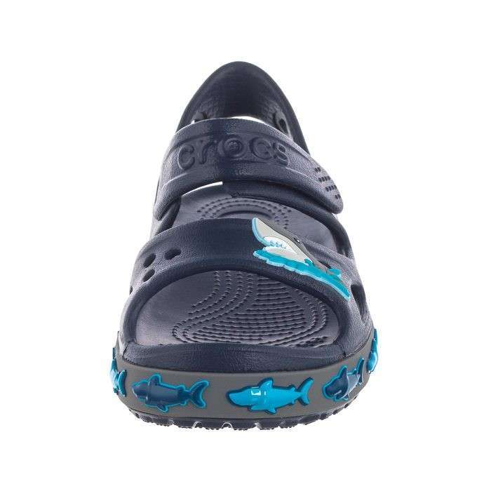 Дитячі сандалії для хлопчика Crocs Fun Lab Shark Band Sandal Navy — фото 8