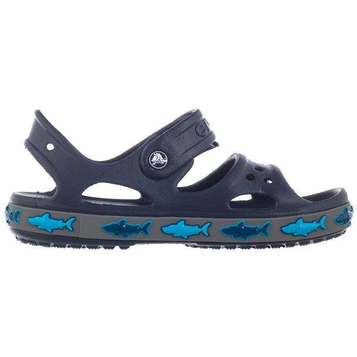 Дитячі сандалії для хлопчика Crocs Fun Lab Shark Band Sandal Navy — фото 9