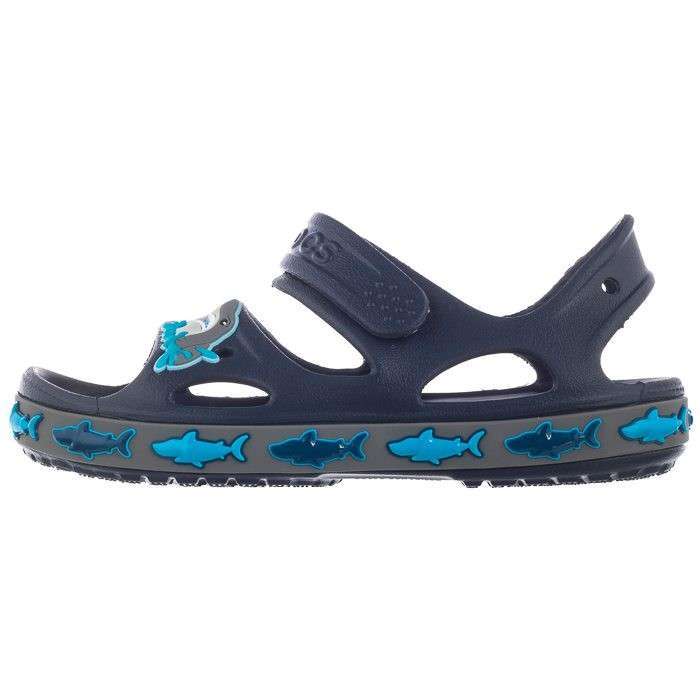 Дитячі сандалії для хлопчика Crocs Fun Lab Shark Band Sandal Navy — фото 10