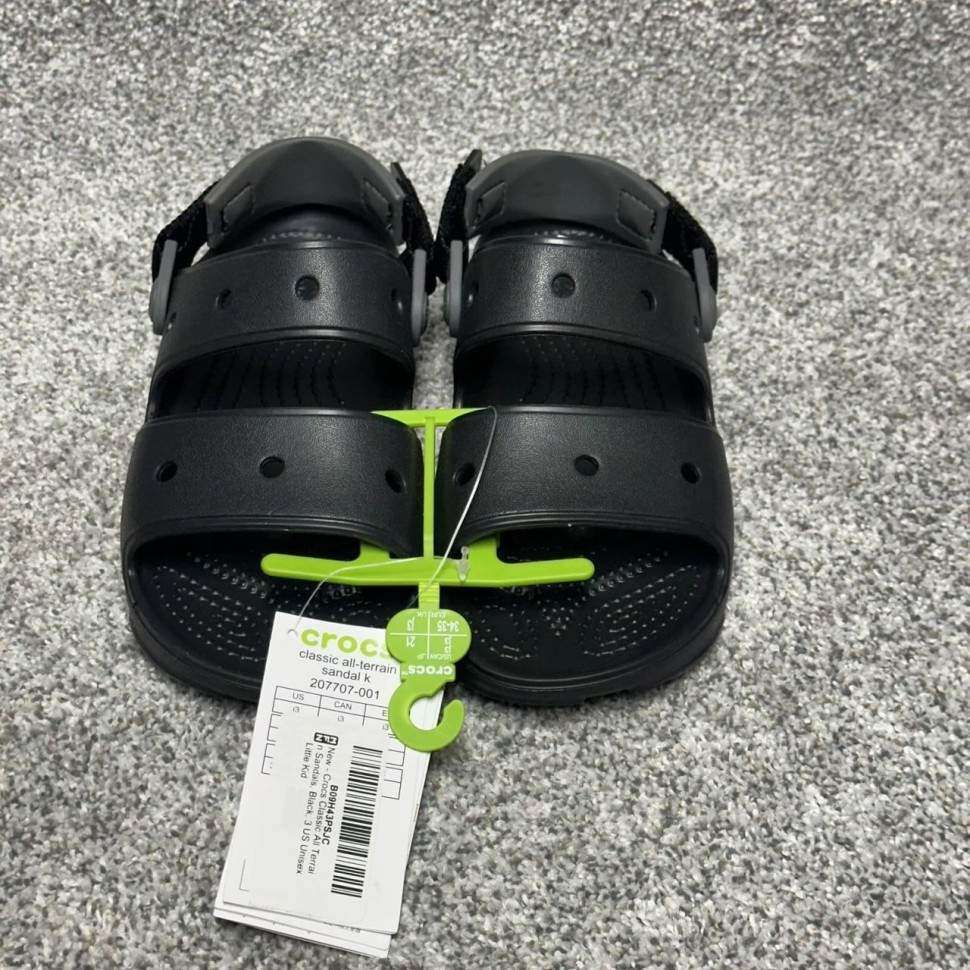 Дитячі сандалії для хлопчика Crocs Classic Sandal All-Terrain Black / — фото 4