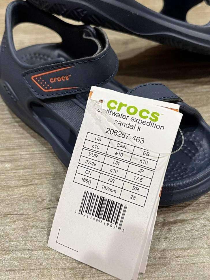 Дитячі сандалії для хлопчика Crocs Kids Swiftwater™ Expedition Sandal Navy/Navy — фото 13
