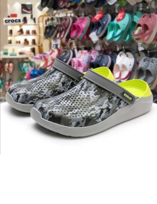 Чоловічі Crocs Literide Grey Light Green Camo — фото 2