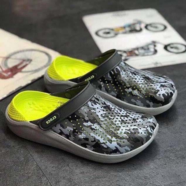 Чоловічі Crocs Literide Grey Light Green Camo — фото 11