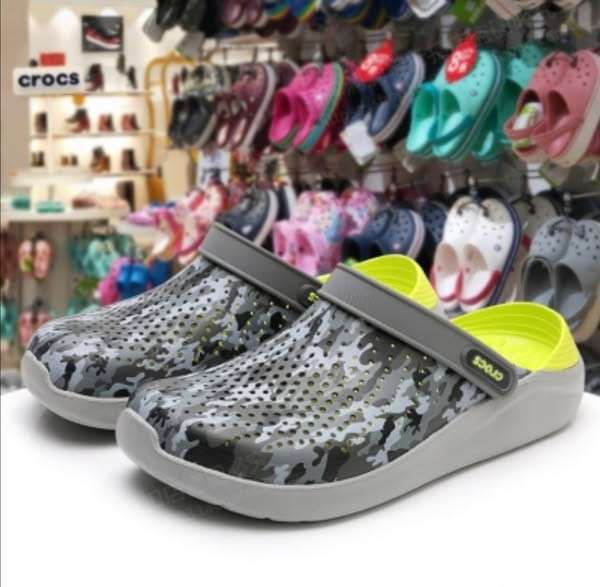 Чоловічі Crocs Literide Grey Light Green Camo — фото 3
