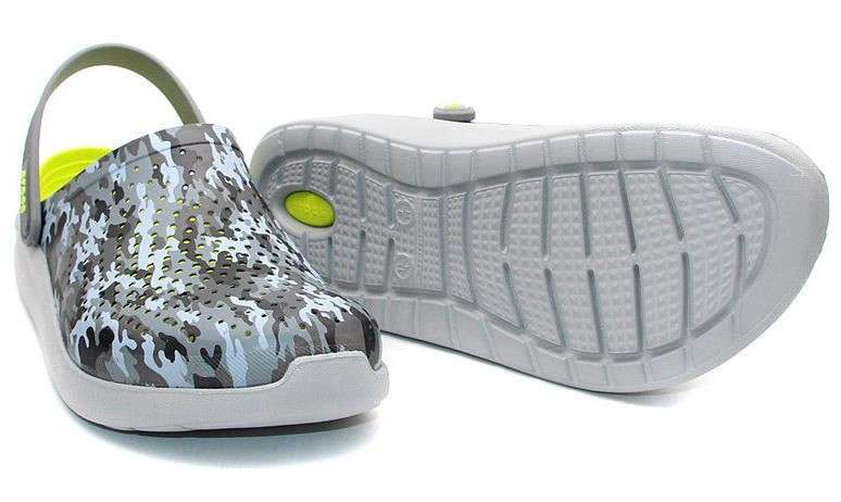 Чоловічі Crocs Literide Grey Light Green Camo — фото 5