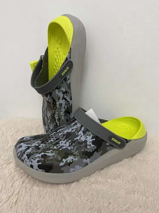 Чоловічі Crocs Literide Grey Light Green Camo — фото 7