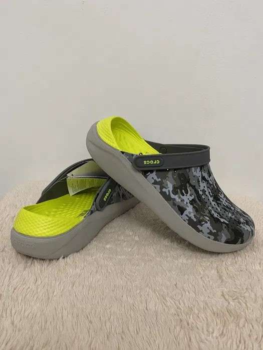 Чоловічі Crocs Literide Grey Light Green Camo — фото 8