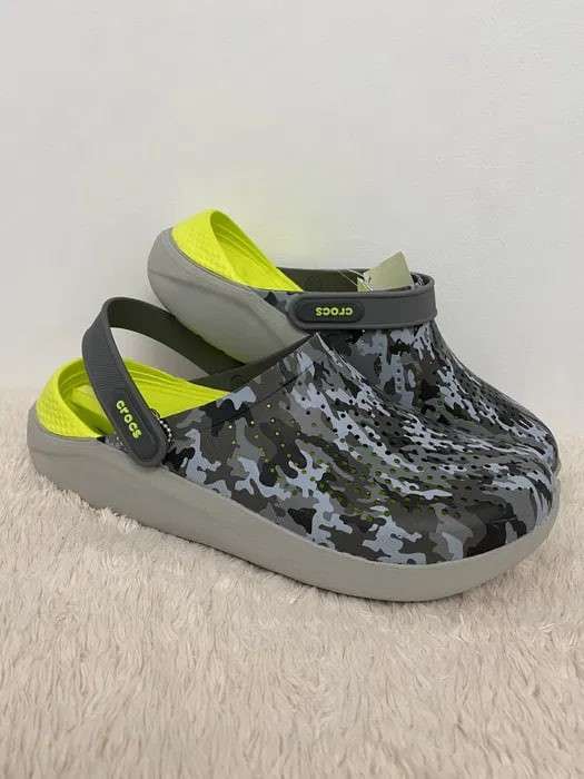 Чоловічі Crocs Literide Grey Light Green Camo — фото 9