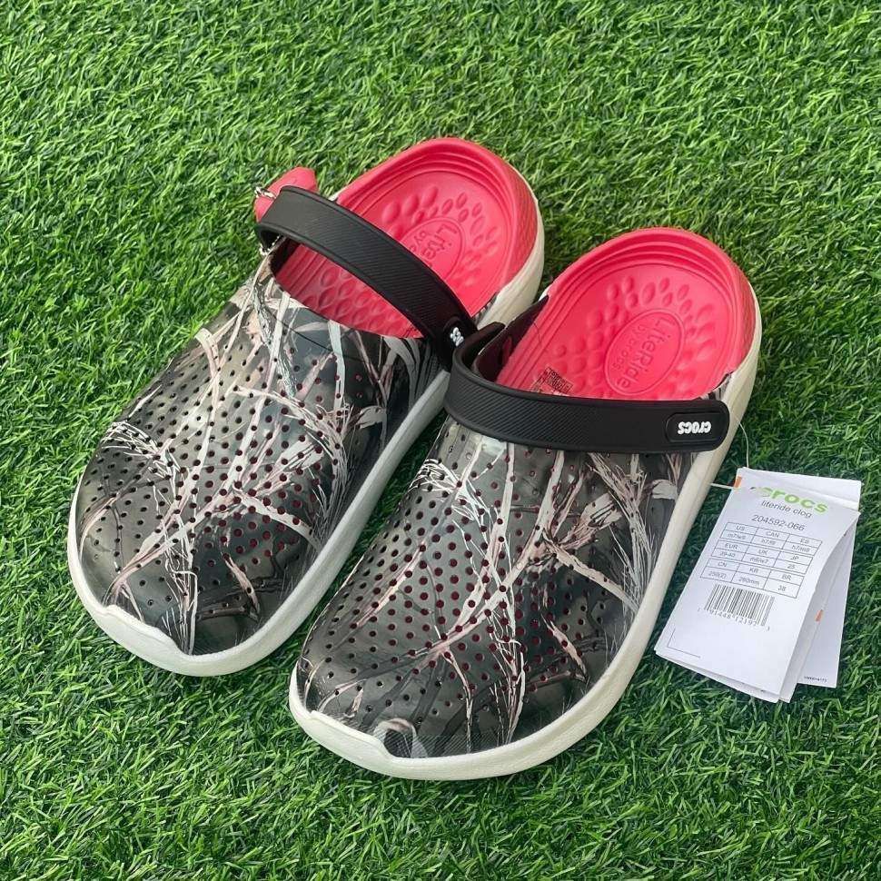 Чоловічі Crocs LiteRide™ Clog Smoke/Perl Black/Printed Camo — фото 4