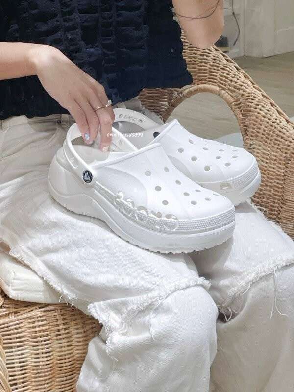 Жіночі Crocs Baya Platform White Clog — фото 2