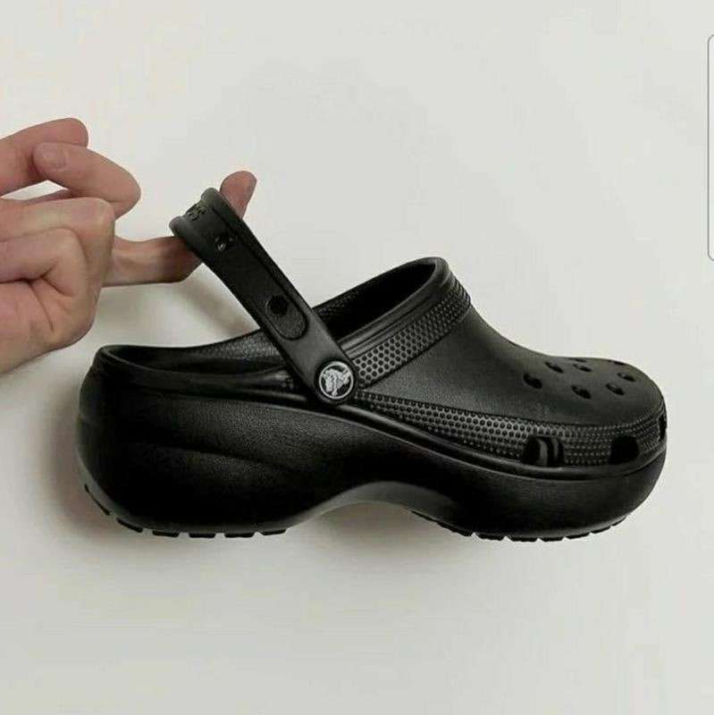 Жіночі Crocs Classic Clog Platform Black — фото 8