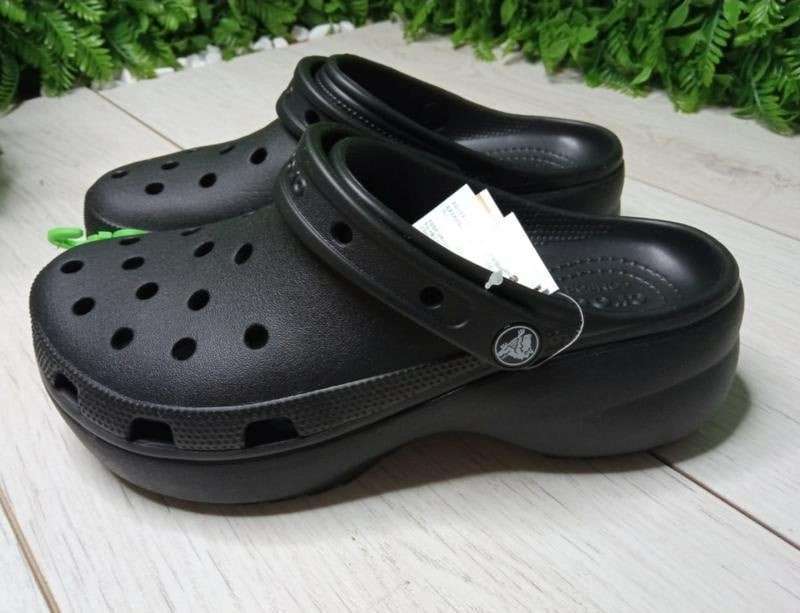 Жіночі Crocs Classic Clog Platform Black — фото 9