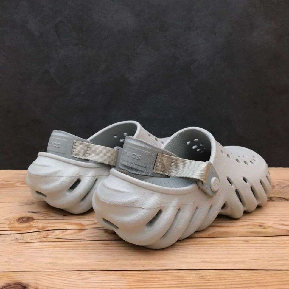 Чоловічі Crocs Echo Clog Atmosphere Light Grey — фото 4