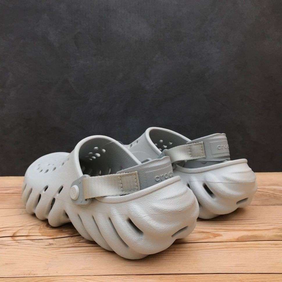 Чоловічі Crocs Echo Clog Atmosphere Light Grey — фото 7