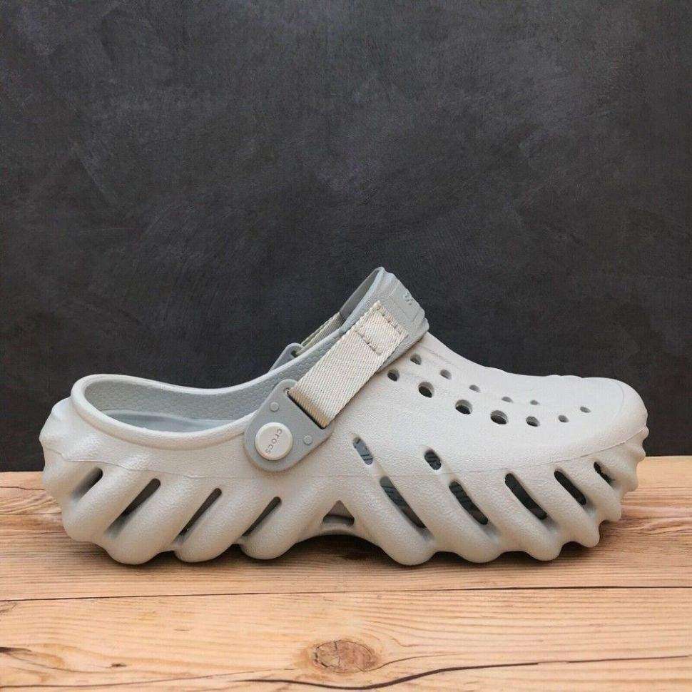 Чоловічі Crocs Echo Clog Atmosphere Light Grey — фото 10