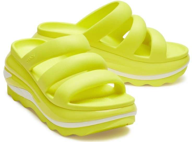 Жіночі шльопанці Crocs Mega Crush Triple Strap Acidity